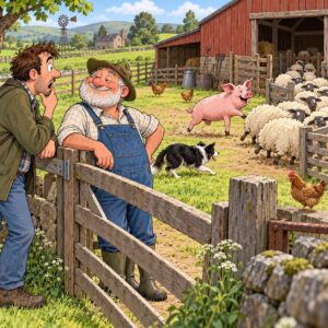 The Farmer And His 3 Legged Pig