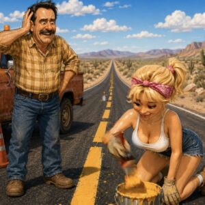 Video: The Blonde and the Road Paint Job