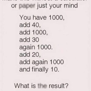 Test your math skills.