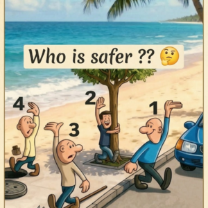 Who Is The Safest Person? Only The Most Observant Will Spot It!