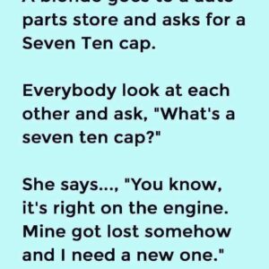 A blonde goes to a auto parts store