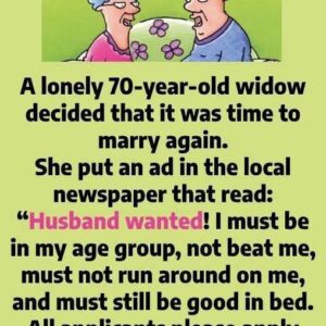 A lonely 70-year-old widow decided