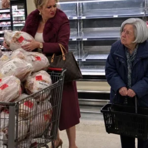 A Rich Woman Took Every Discounted Turkey While an Elderly Grandma Begged for Just One for Her Sick Grandson – Then a Man’s Voice Came over the Store Intercom, and the Rich Woman Went Pale