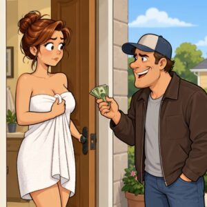 Video: Doorbell Rings While Showering