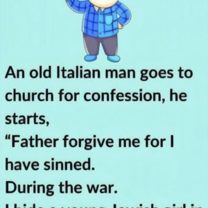 Video: An old Italian man goes to church for confession