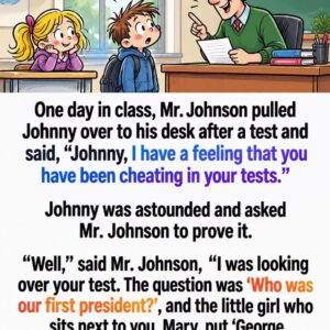 Stop cheating, Johnny!